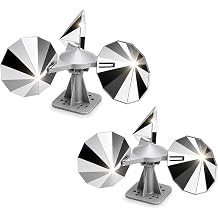 2 Pack Bird Scare Reflective Device with ABS Base for Outside