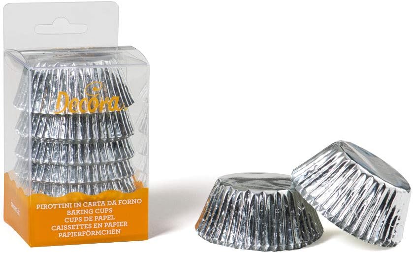 DECORA 0339639 RED 60 JUMBO BAKING CUPS 55 X 45 MM, Carta da forno