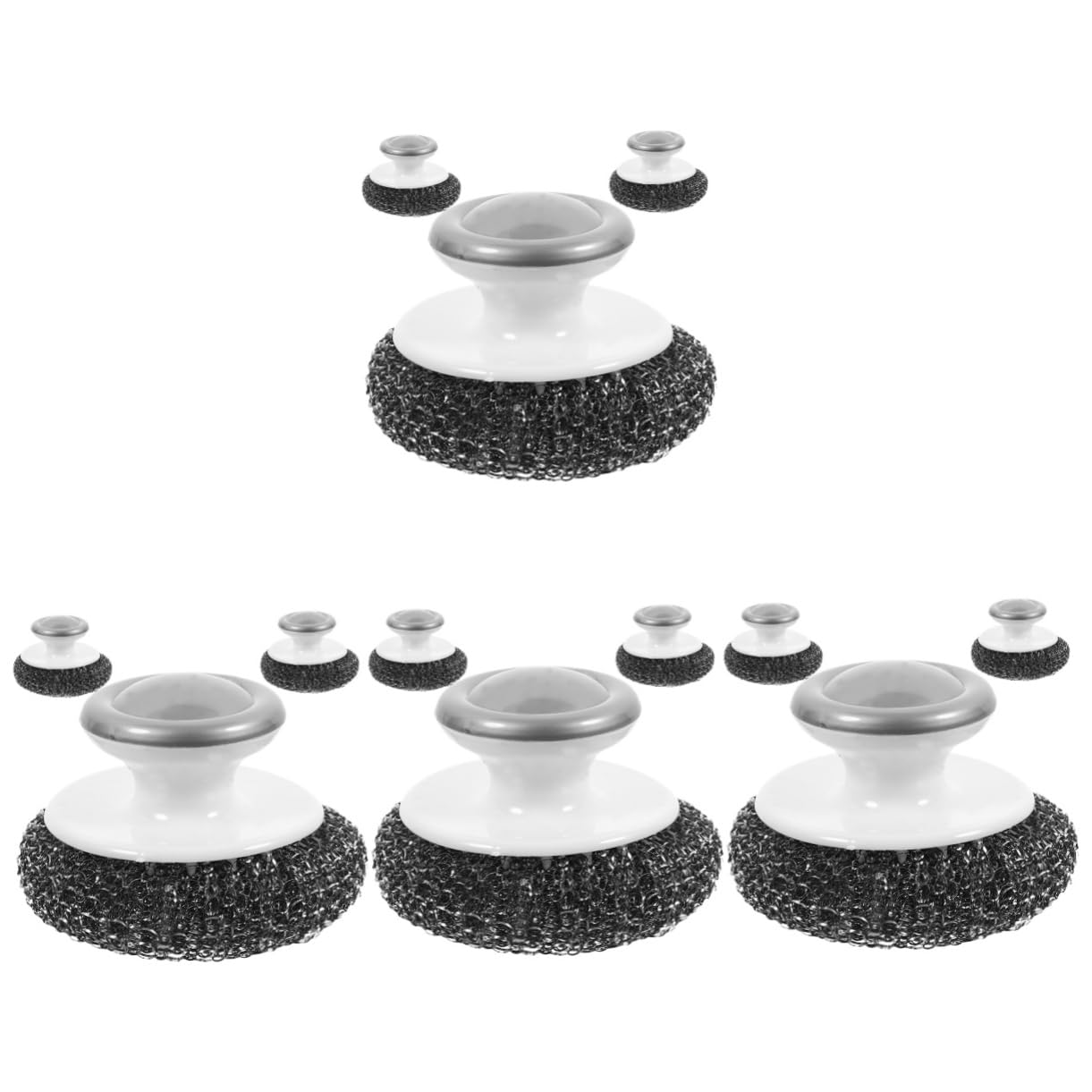 Amosfun 4 Sätze Spülbürste Kitchen Brush Küchenschwamm Topfreiniger Stahlwolle Spülbeckenbürste Geschirrbürste Kleine Reinigungsbürste Bürste Zum Geschirrspülen Stahldraht 3 Stück * 4