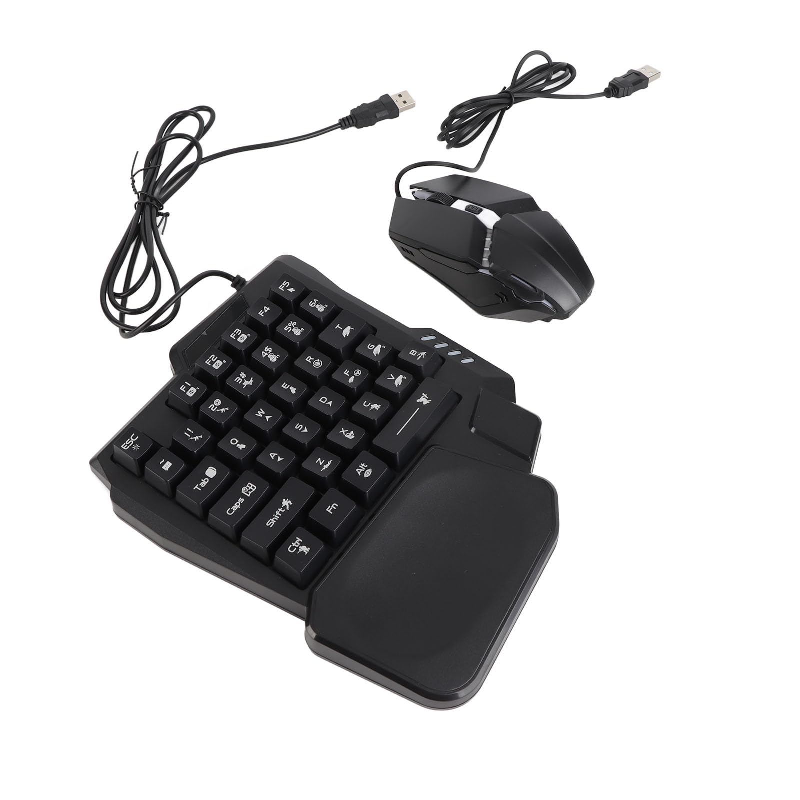 Teclado y Ratón para Juegos de una Sola Mano Combo