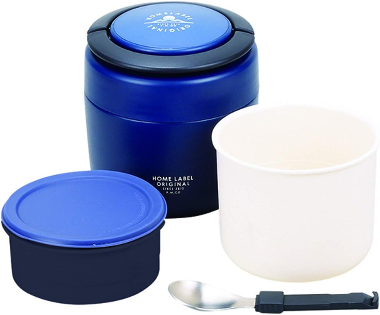 パール金属(PEARL METAL) HB-5446 Lunch Jar, 約外径125×高さ135mm(持ち手含まず), black (black 19-3911tcx)