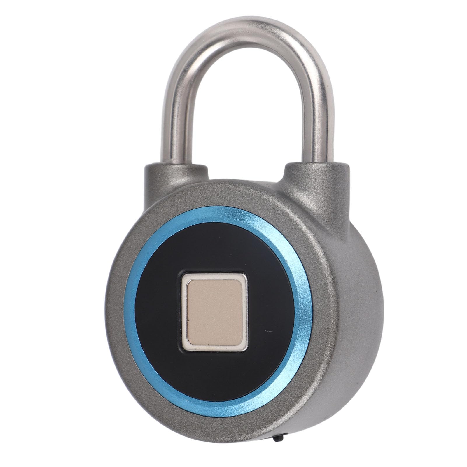 Candado con y Huella Dactilar, Desbloqueo Seguro para Taquilla, Oficina, Gimnasio, Resistente Al Agua IP65 para Control por Aplicación OKLOCK+ (BLUE)