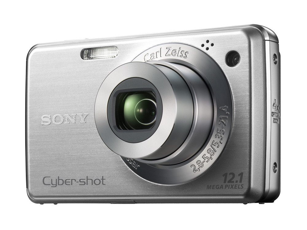 Sony Cybershot DSCW210S Camera - Silver (12.1MP, 4x optical zoom