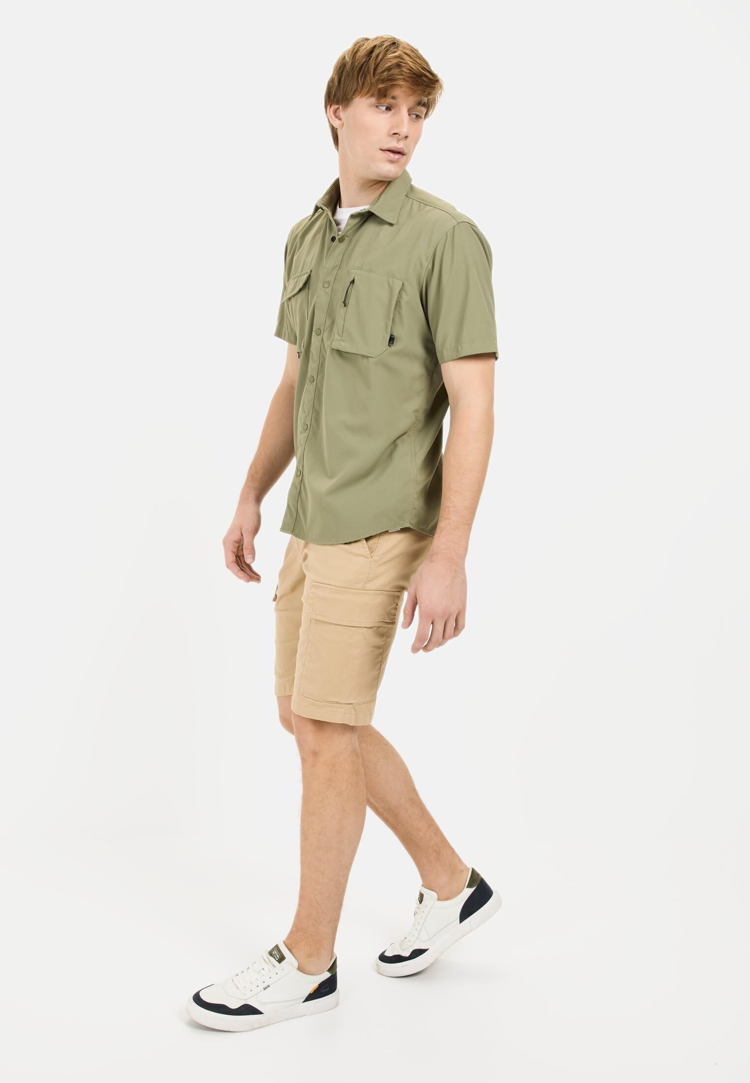 camel active Herren Kurzarmhemd mit Cooling Effekt
