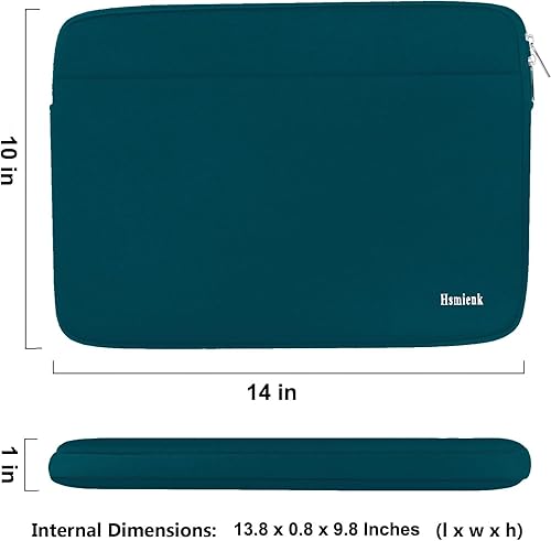 Vista 67 de Funda protectora para portátil de 14 pulgadas, a prueba de golpes, con bolsillo para accesorios, funda duradera para laptop compatible con MacBook