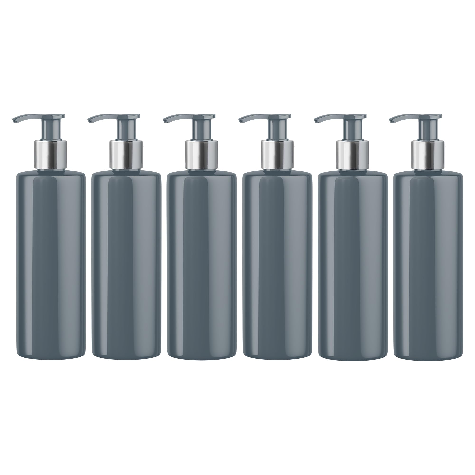 Print Maniacs 500ml Dispenser Pump Bottle - Grey PET Plastic With Silver Lotion Pump - Mrs Hinch Customisable DIY Refillable Bathroom Hand Soap (108)