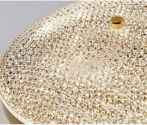Plafonnier doré moderne 30cm avec diffuseur acrylique pour chambre - 3