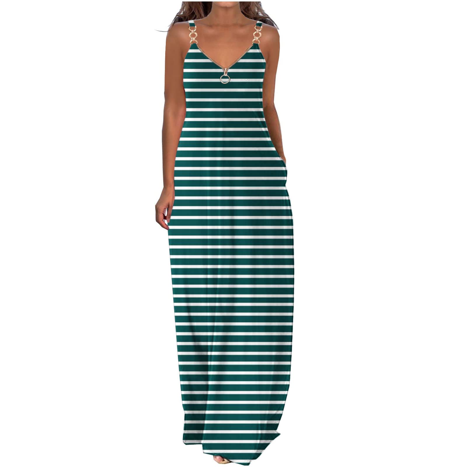 Women Dress Sale Clearance Summer Dresses Casual Boho Solid Color