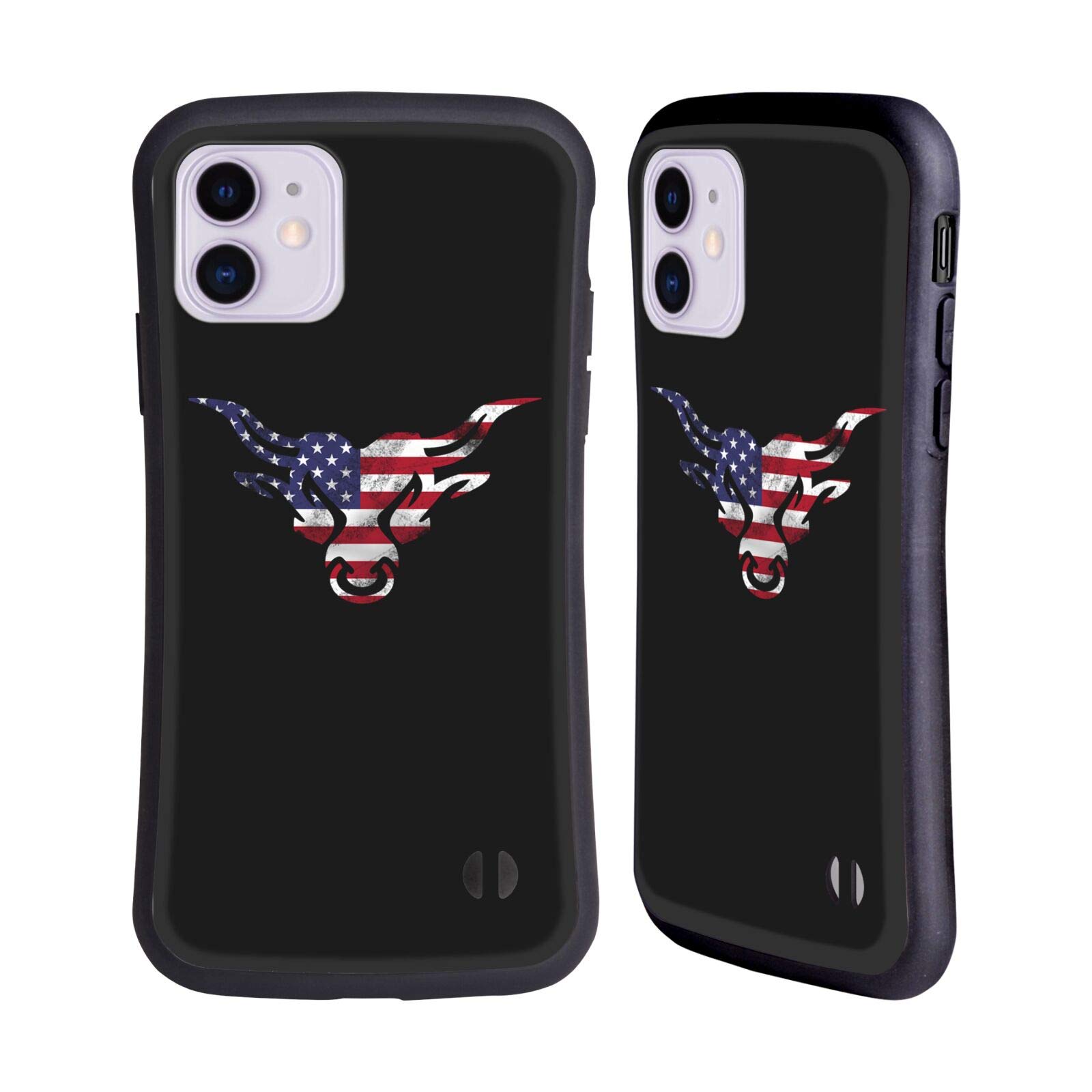 Head Case DesignsOfficially Licensed WWE American Pride Brahma Bull The Rock Hybrid Case Compatible with Apple iPhone 11