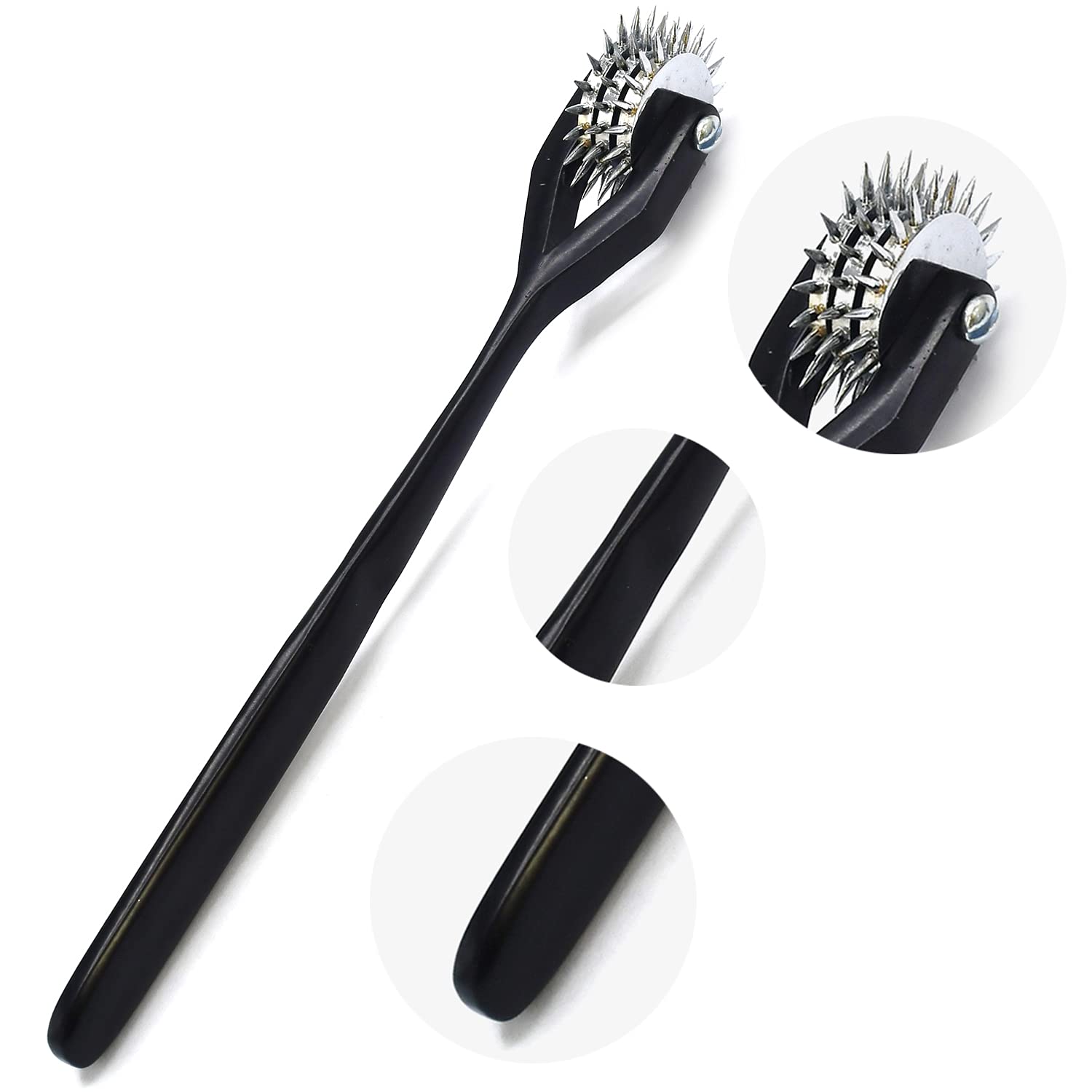 AAProTools Wartenberg Pin Wheel Pinwheel 3 Head Diagnostic Black Coated