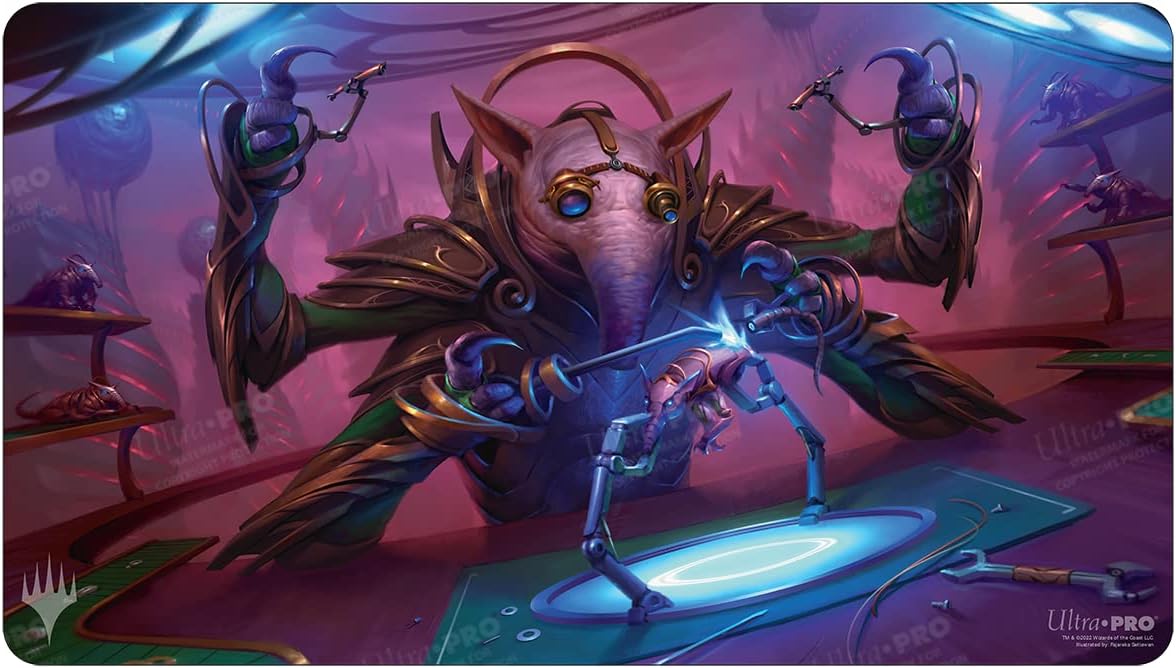 Ultra PRO - March of The Machine Card Playmat ft. Gimbal, Gremlin Prodigy for MTG - Protect Your Cards During Gameplay from Scuffs & Scratches, Perfect as Oversized Mouse Pad for Gaming & Desk Mat