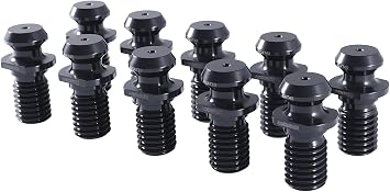 Accusize 10-Pc CAT40 Pull Stud Retention Knob, Solid, 5/8-11