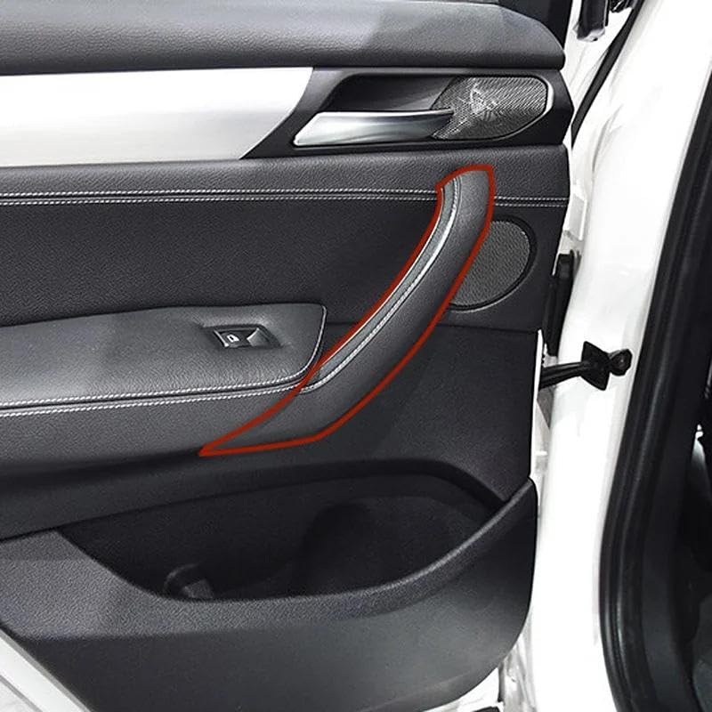 Coperture Maniglie Porte Interne Per BMW X3 F25 / X4 F26 (2011-2017) - Set 3 Pezzi + Ciotola, Nero