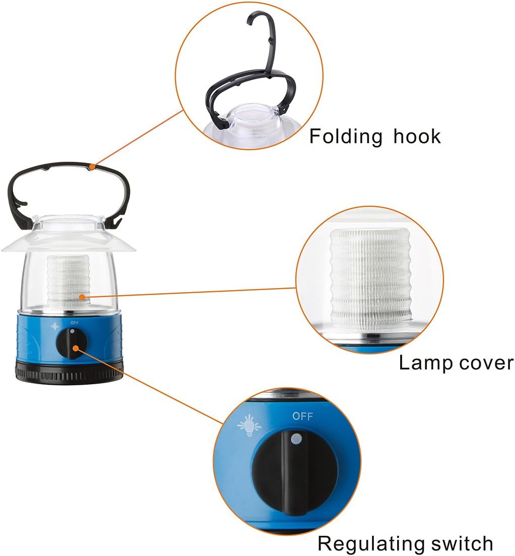 ZZD Mini LED Camping Lantern Lights Small Kids Waterproof Outdoor Lightweight Camping Flashlight for Hiking, Emergencies, Storms