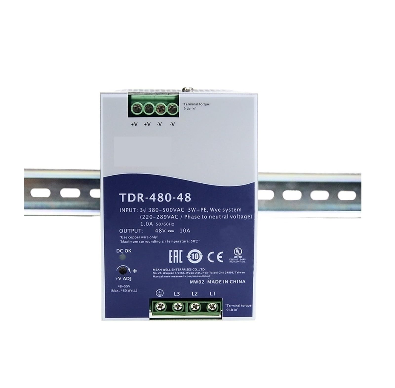 JJKKOZVQF TDR-480 TDR-480-24 24V 20A TDR-480-48 48V 10A 480W(TDR-480-24V 20A)