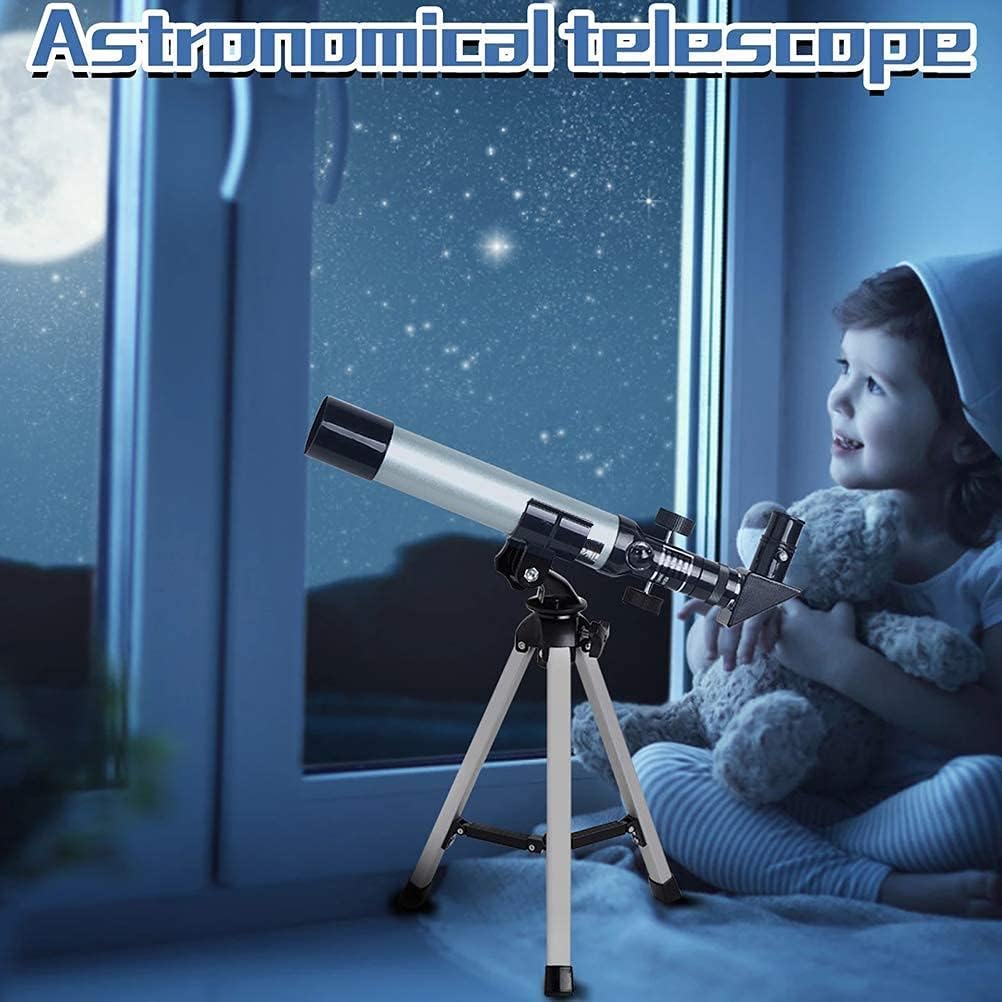 Astronomical Telescope for Children Adults Beginners Refractor Astronomical Telescope with Tripod 50mm monocular Telescope Beautiful Home