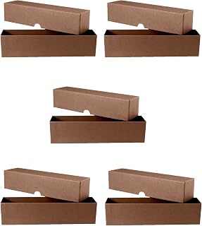 Guardhouse Single Row Storage Box for 2 x 2 Paper Staple Coin Holders in Half Dollar Brown Bundle of 5