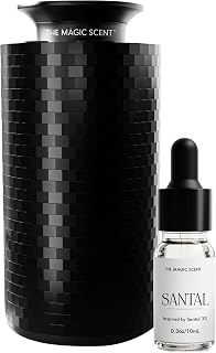 The Magic Scent Mini USB Car Diffuser - Waterless Scent Machine for Home & On-The-Go - Intensity Control & Timer - Waterless Oil Diffuser - Rechargeable Car Air Freshener Diffuser up to 400 sq. ft.