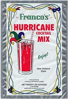 Franco's New Orleans Style Hurricane Cocktail Mix, 36 Ounces (Makes 1 Gallon)