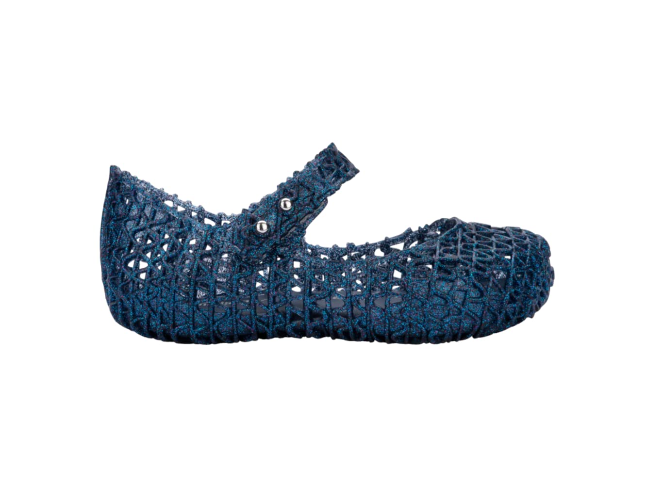 melissa Girls Mini Bell Paper Bb Flat Sandals, blue, 4.5 UK Child