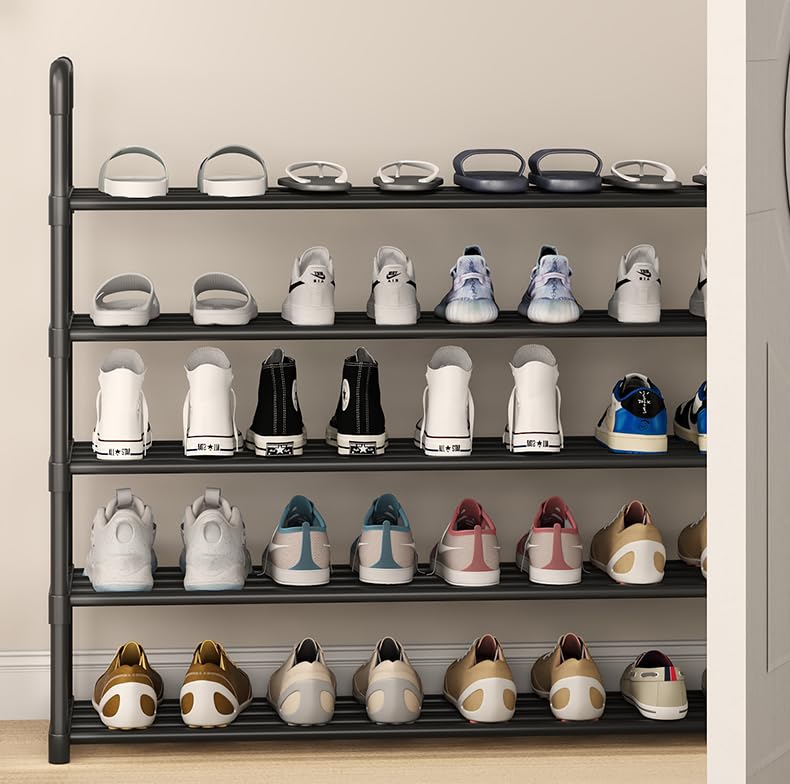 XIANGLV Shoe Rack, 4-Tier Shoe Rack Small, Can Hold 12 works of Shoes, Shoe Shelf Storage Organizer,Anti-Rust Coating - Image 2