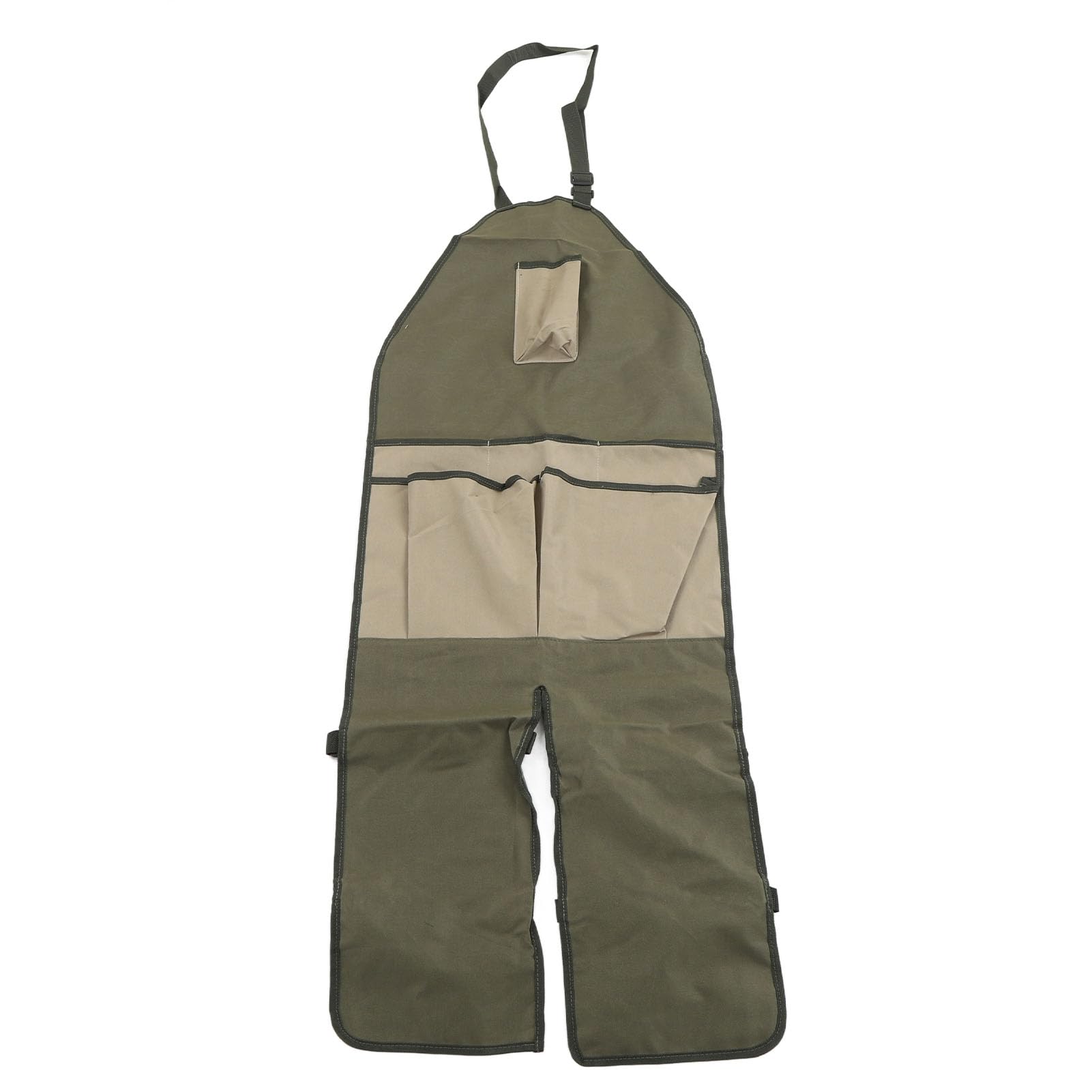 JAOCDOEN Outdoor Leggings Apron, Oxford Cloth Gardening Leggings Apron with Multi Pocket Regulable Buckle Leg, Ideal for Workshop, Garage, Orchard