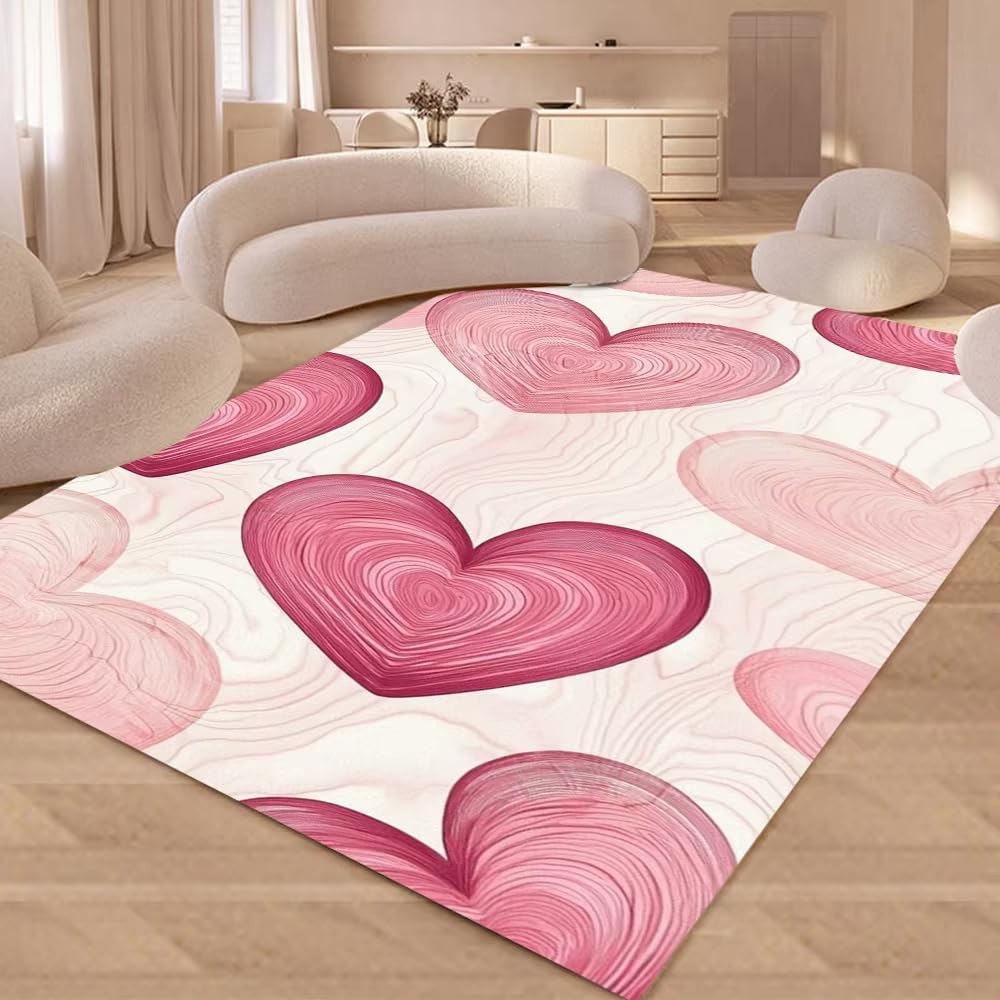 Tapis imprimé Arc-en-Ciel Love pour cuisine et chambre à coucher afin de créer un nid douillet