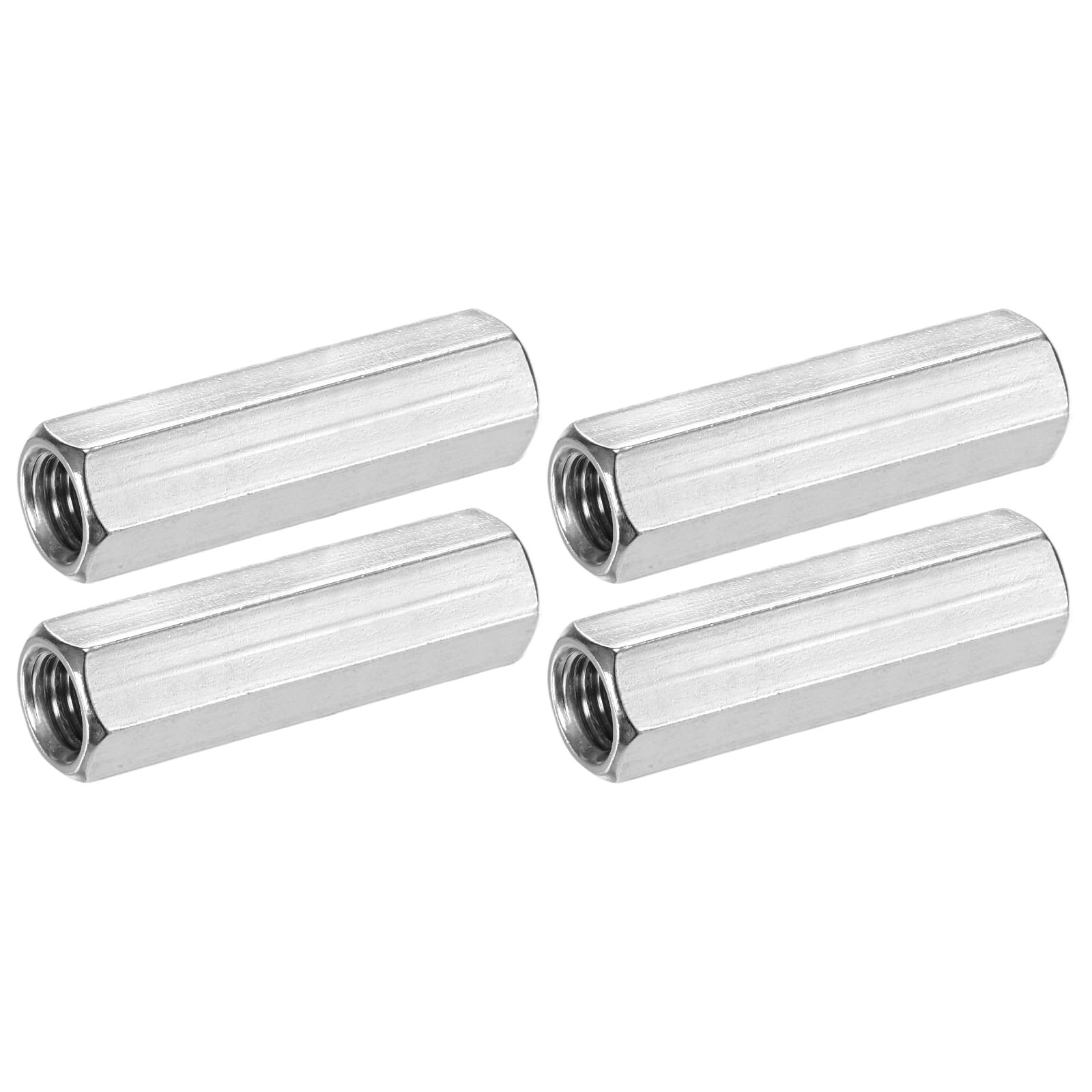 M METERXITY 4-Pack M10 x 1.5-Pitch Hex Coupling Nuts