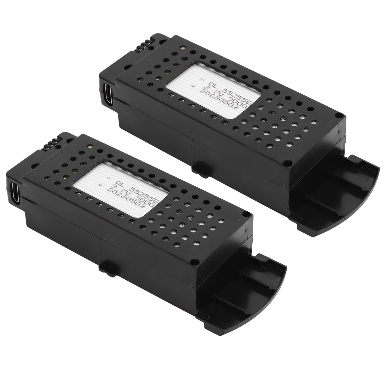 Drone FX 752248 2PCS Batterie Drone 3.7V 3000mAh Batterie au Lithium avec Protection de Charge - Légère et Portable pour Avion S6 G6 RC