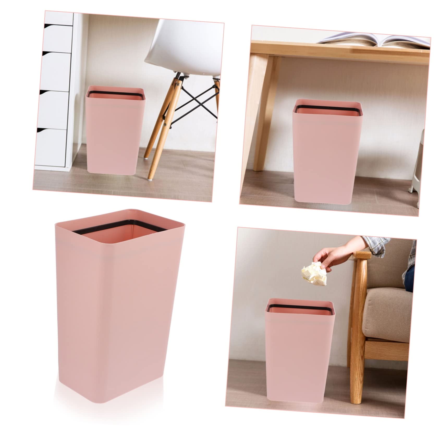 2 Pcs Mini Bidone Della Spazzatura Piccolo Cestino Per L'ufficio