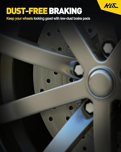 Miniatura 3 de KAC Kit de freno, rotores de freno de disco perforados y ranurados delanteros y pastillas de freno de cerámica para El-an-tra 2011-2016, Ve-lo-ster