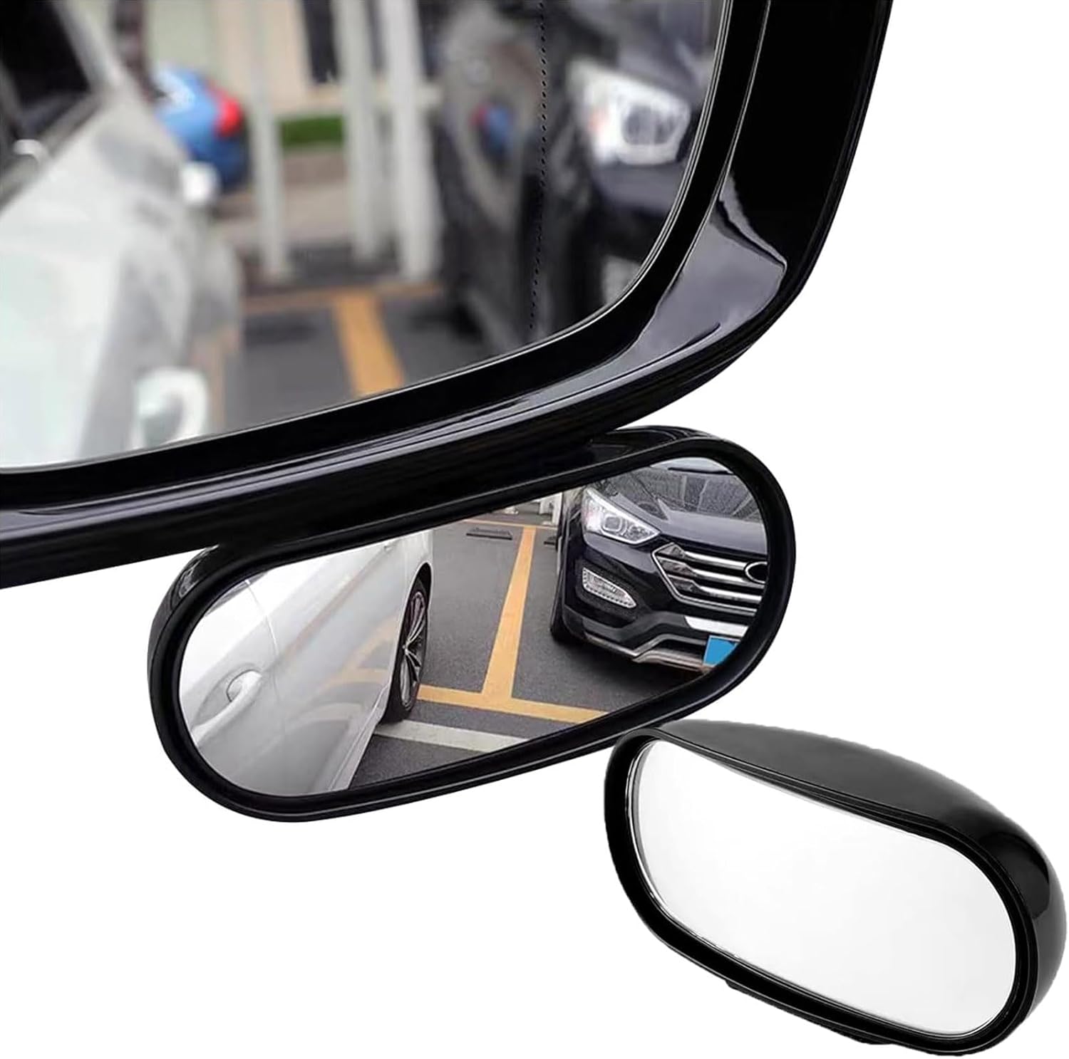 2-Pack 360° HD Adjustable Blind Spot Mirrors - Rectangular Convex Wide Angle for Car Truck SUV
