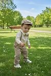 Volunboy Boys Clothes Set Toddler Kids Gentlemen Suit Long Sleeve Bow Tie Shirts Suspenders Pants Outfits