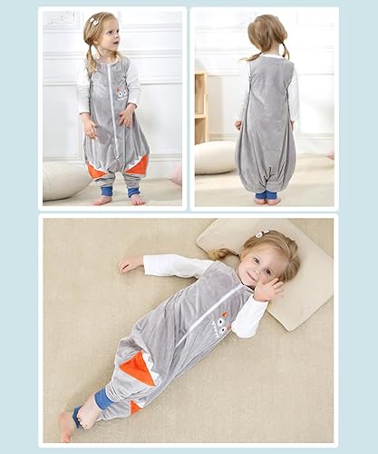 Vista 26 de Bycc Bynn Saco de forro polar para dormir con pies, sin mangas, para bebé, saco de dormir Estrella