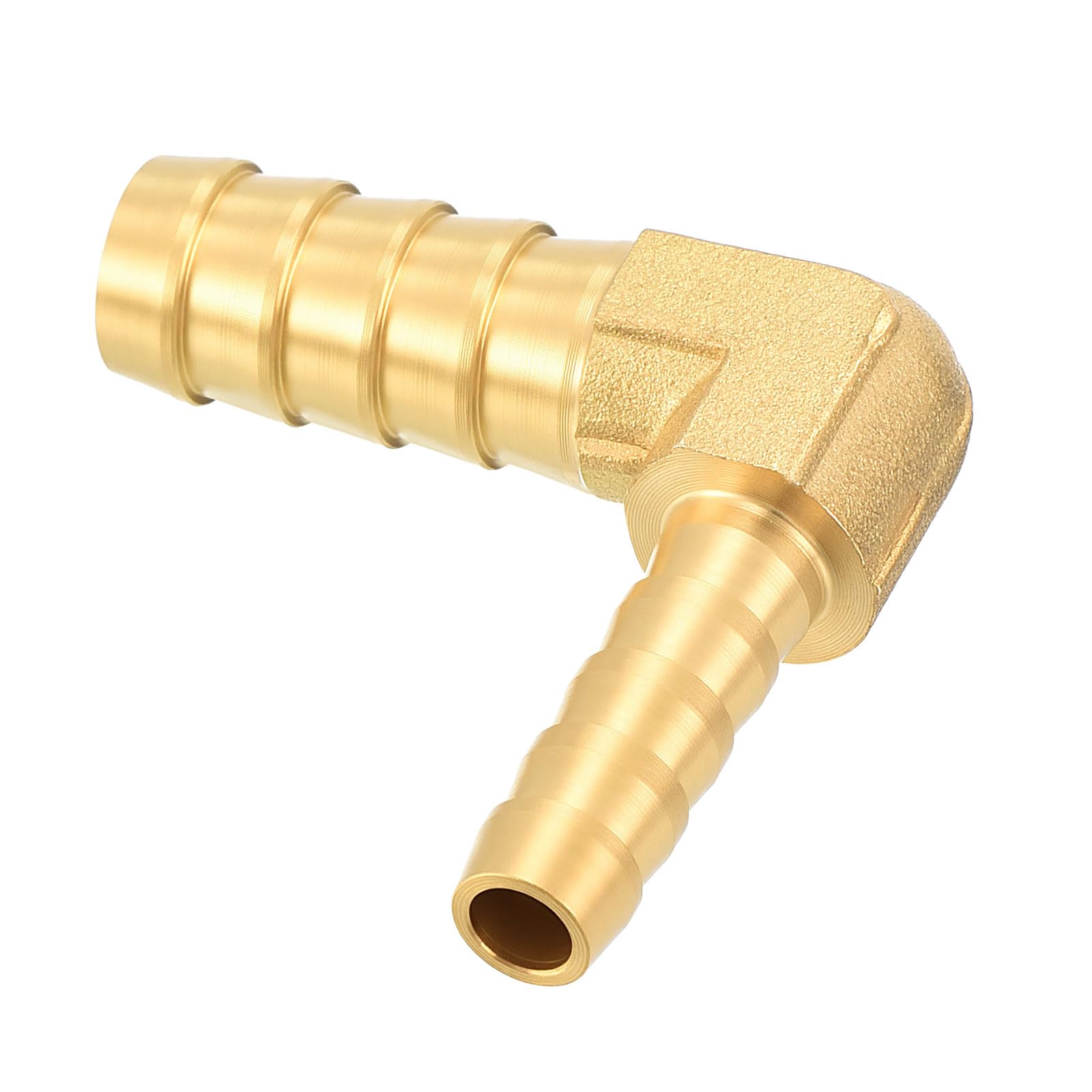 Kozelo Pack of 1 Brass Hose Barb Fittings 3/8"(10mm) Hose Barb to 1/4"(7mm) Fittings for Home Machines, Massage Bathtubs, and Irrigation Systems