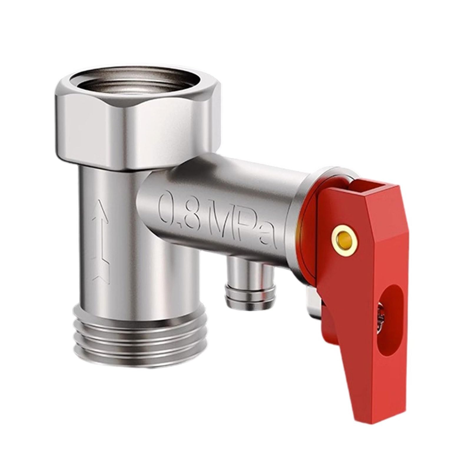 Kalttoy 0.8Mpa Brass Pressure Release Valves Adjustable Pressures Relief Valves With Check Function For Electric Water Heaters Universals Pressure Relief