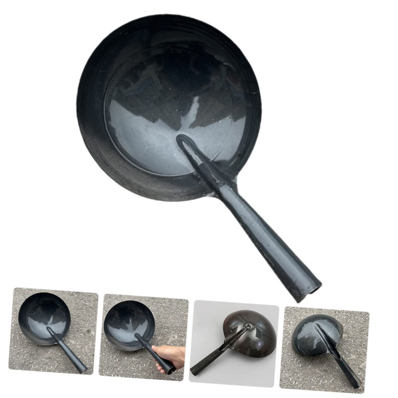 Louche à Eau en Fer Noir, Grosse Capacité, Réutilisable, Cuisine Jardin, Poignée, pour Arroser les Fleurs