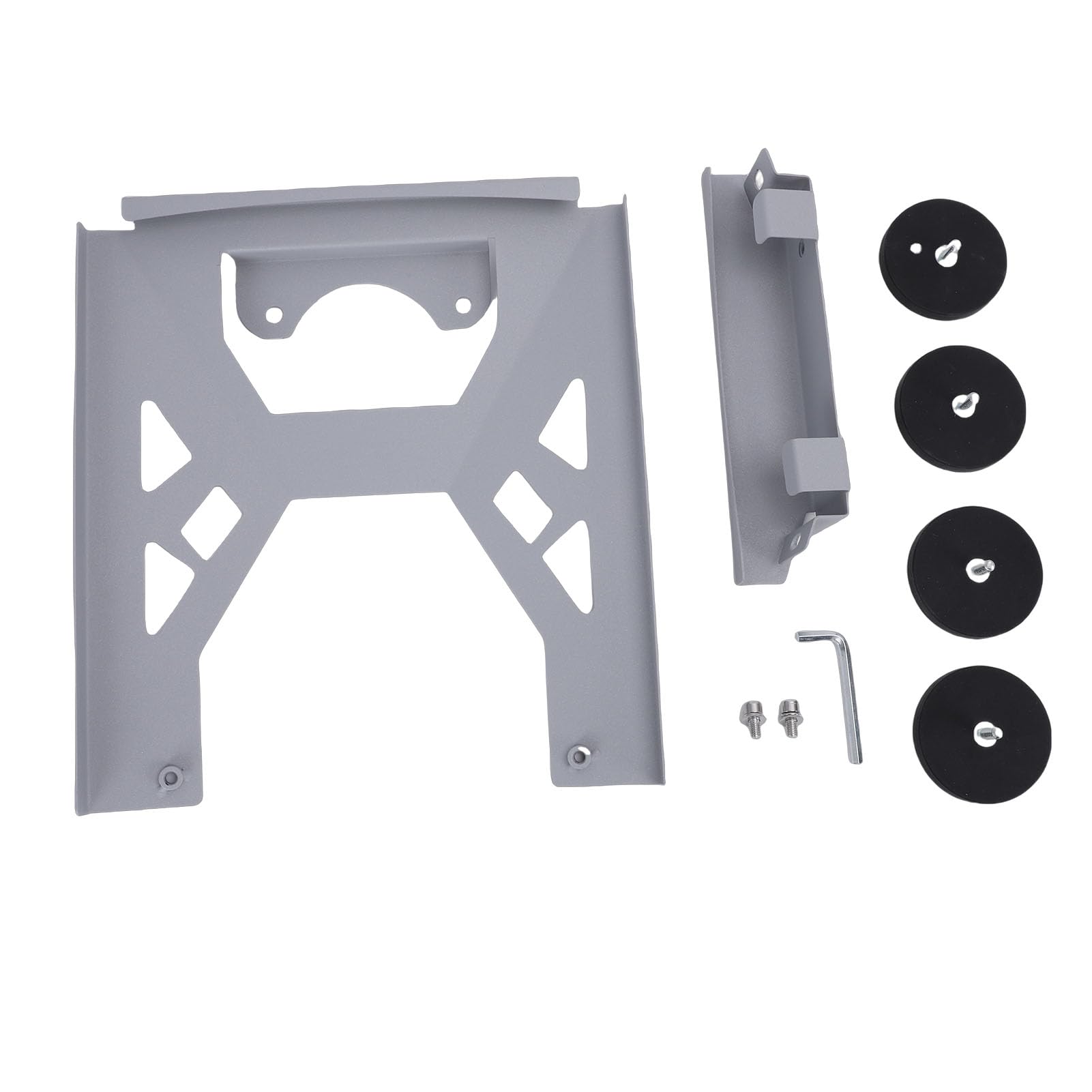 Qcwwy Otros Accesorios de Hardware para el Hogar Soporte Magnético para Techo de RV Soporte Magnético para Techo de Automóvil Plano de Perfil bajo de Acero Inoxidable 304 para Mini Antena Parabólica