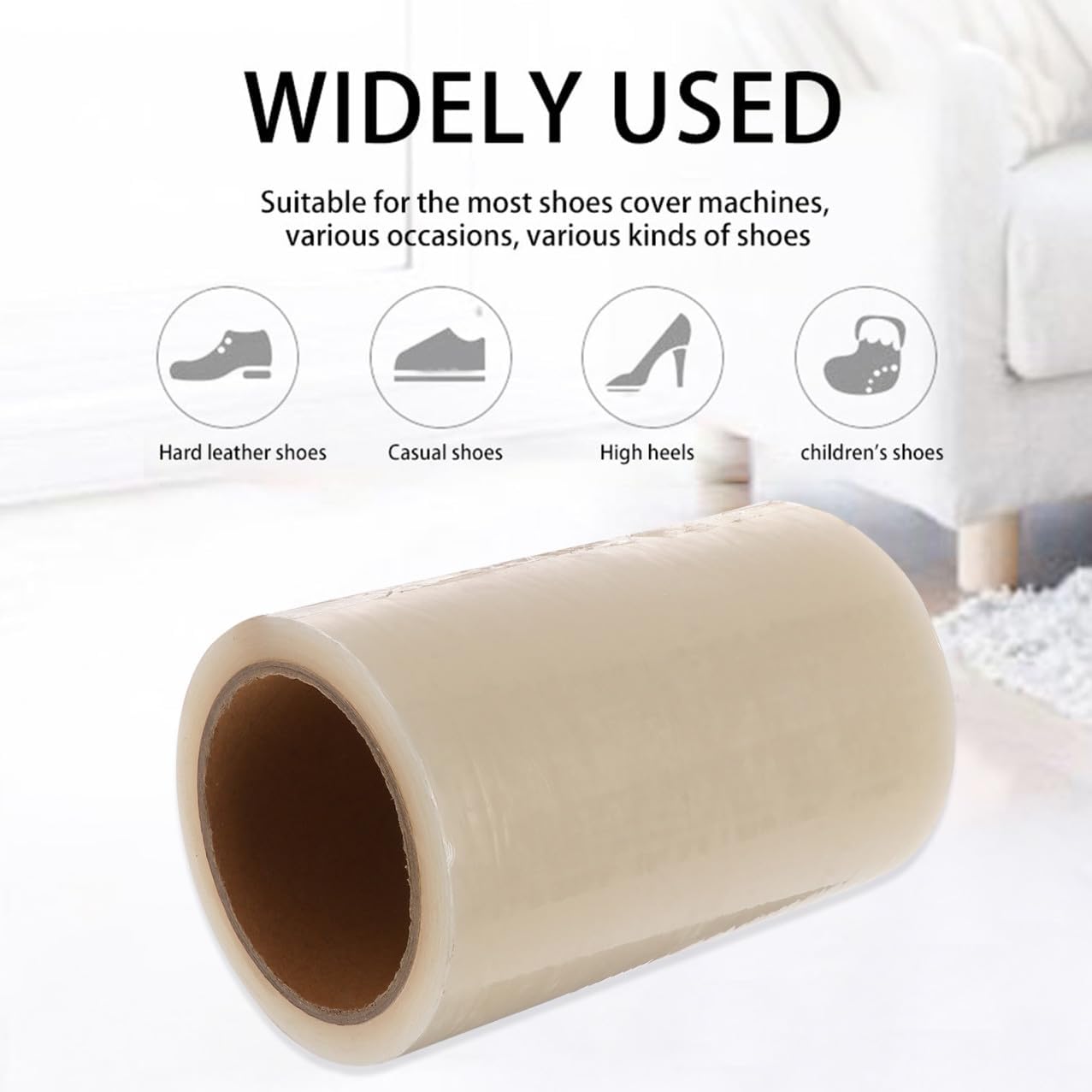 Uonlytech Disposable Shoe Covers Machine Durable Antislip Covers for Home Office School Shoe Protector Film for Easy Installation and Floor Protection