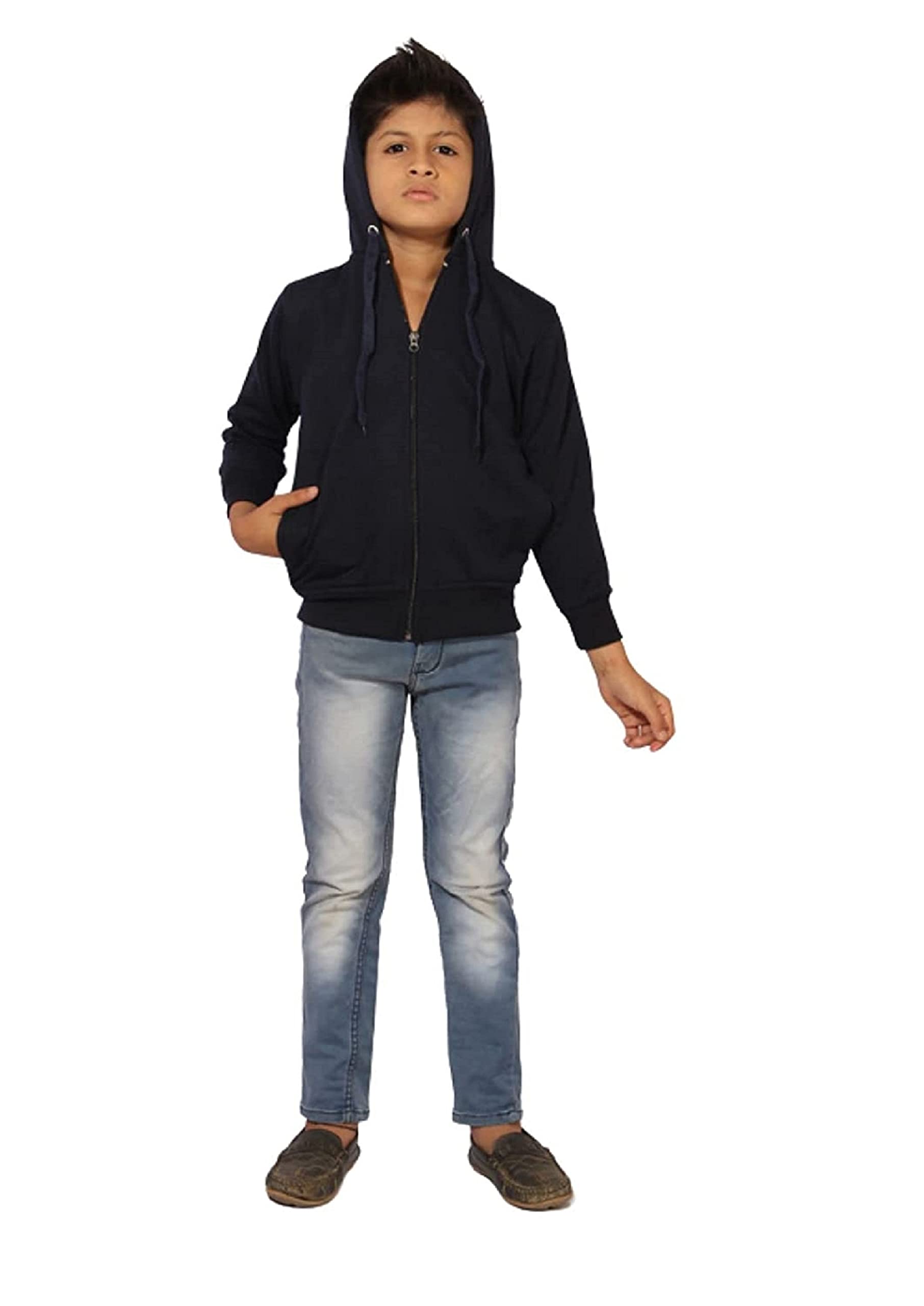 trendy dukaan � Sweatshirt for Boys Stylish Hoodie with Zipper and Full Sleeves-picture-38