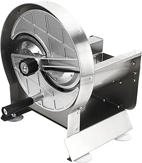 Manual Meat Slicer Machine, Stainless Steel Beef Mutton Roll Food Slicer Machine, Thickness Adjustable Vegetable Fruit Cutter for Kitchen Restaurant