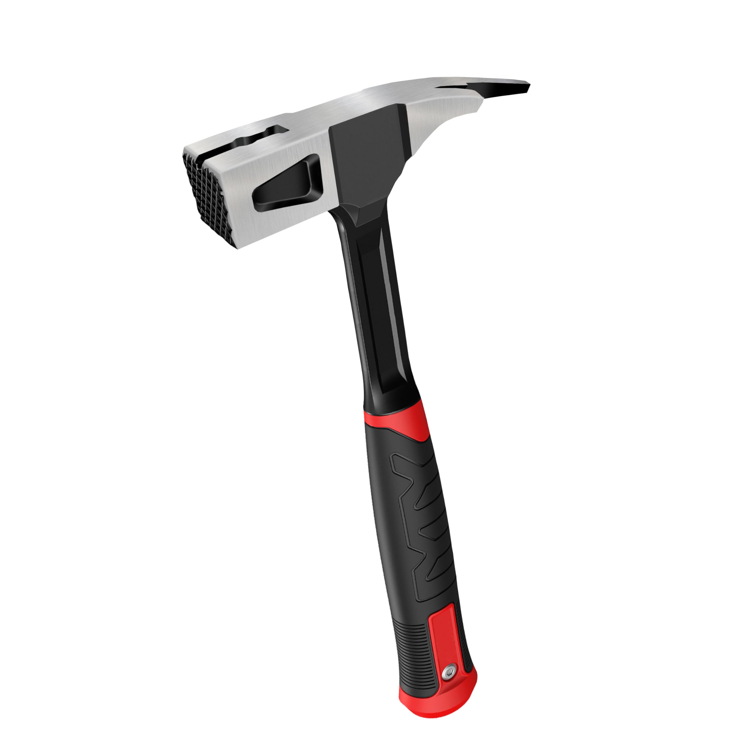 C&T Silver 600G Forged Roofing Hammer, Fibreglass Handle, 2.1Lbs, Virtually No Kickback, Universal Use