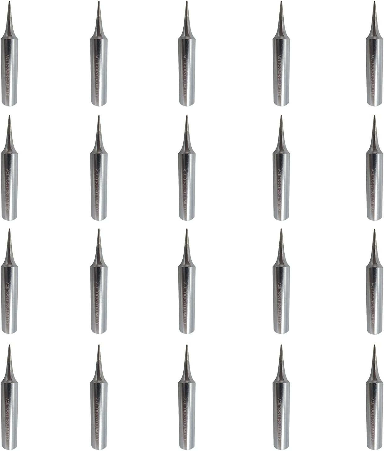 T18-C05 Bevel 0.019" / 0.5mm Soldering Tip for FX-888 FX-888D FX-8801 FX-600 Baku 878-L2 FX888 FX888D FX8801 FX600 ACE Brand Solder Iron Tips (20)