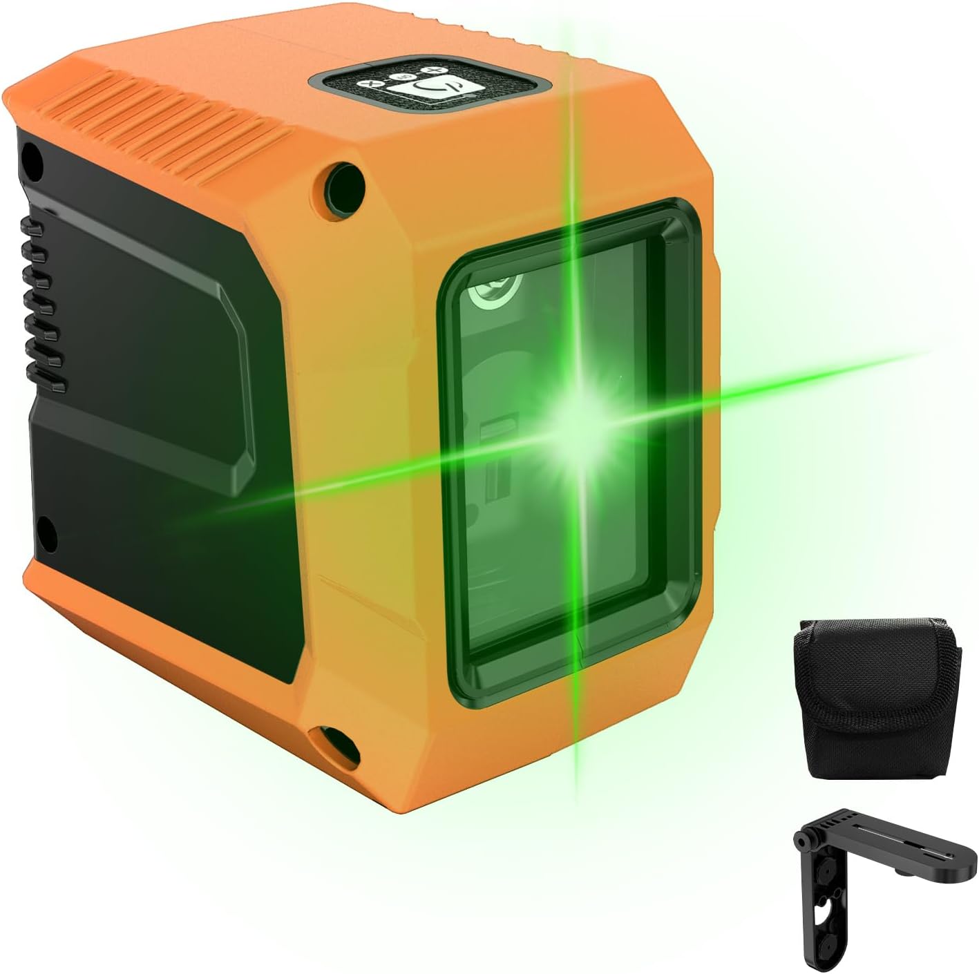 Laser Level With a Measurement Range of 100 Feet, Automatic Leveling, Brightness Adjustment, Magnetic Base, IP54 Protection, Suitable for Outdoor/Indoor/Building/Item Suspension, Compact and Portable