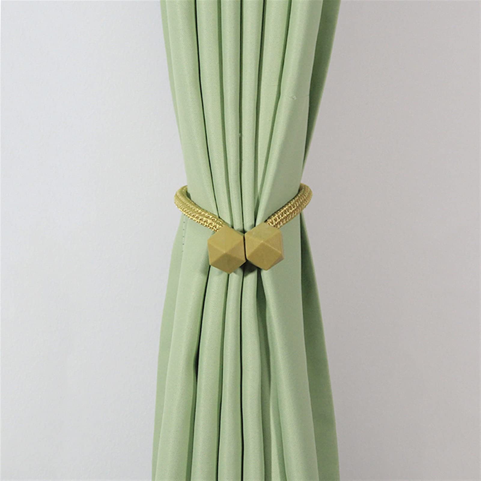 Alzapaños magnéticos para cortinas, 5 correas de clip con hebilla de perlas para varillas, soportes duraderos y decorativos para cortinas, fácil instalación