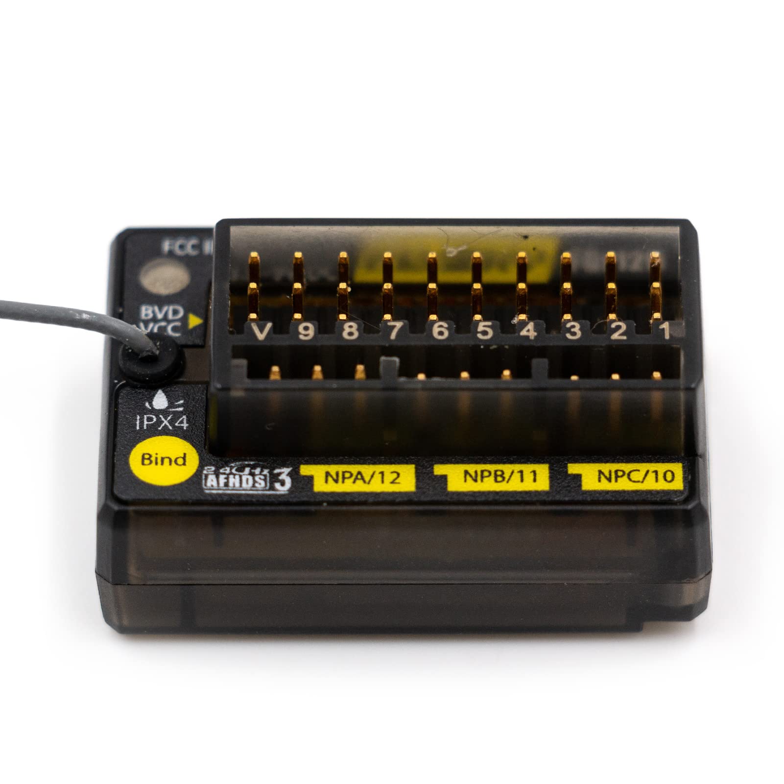 Matybobe FGr12B 2,4GHz 12 Kanal Empfänger PWM PPM Ibus für AFHDS3-Sender HF-Module PL18 / NB4 / NB4 Lite RC-Auto-Bootsfahrzeug