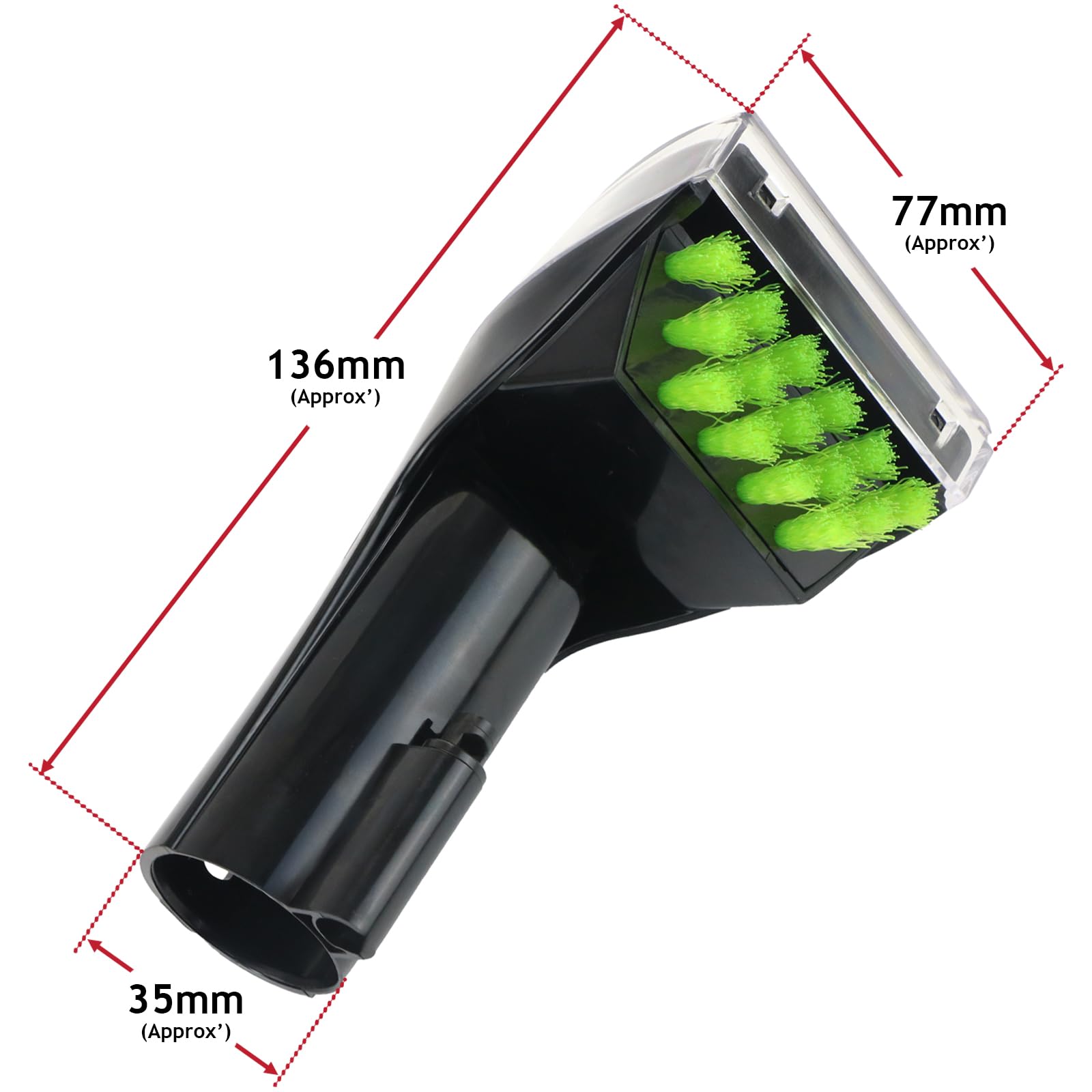 Spares2go 7,6 cm robustes Fleckenwerkzeug für Bissell passend für SpotClean Max Pet StainLift Turbo Teppichreiniger 1623031