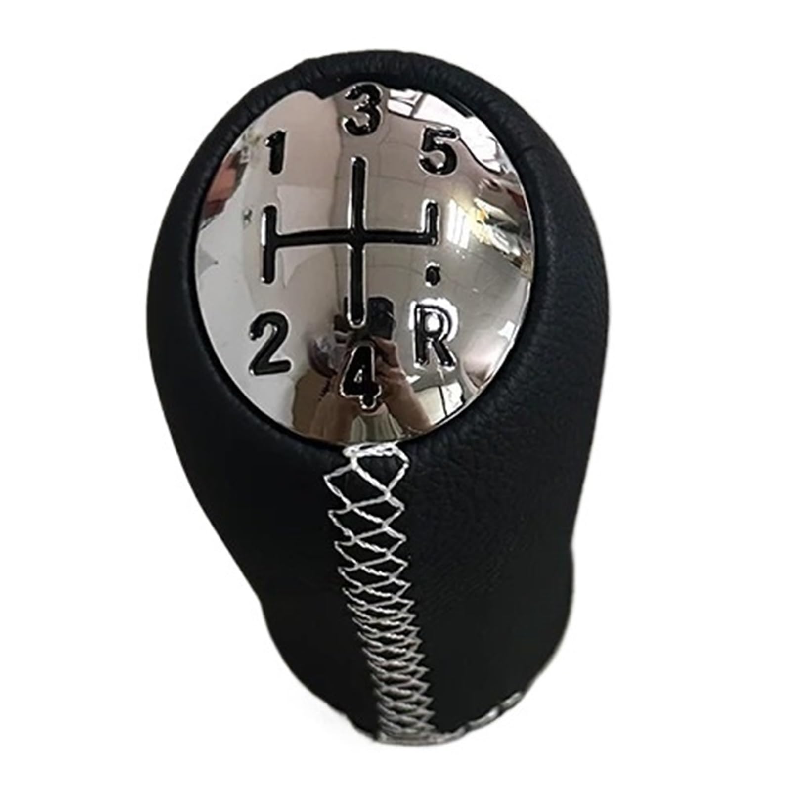 Vavgkdkpzb White Shifter Lever Handle For Clio Iii 2005-2009 5 Speed Gear Shift Knob Stick Head Shifter Lever Handle(White)