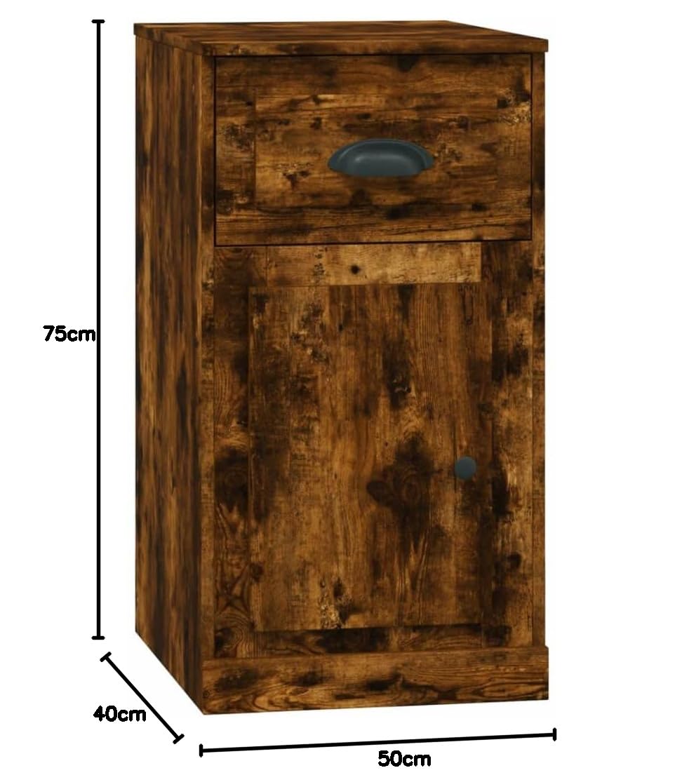 Mobile con cassetto, credenza per buffet, armadietto da ufficio, scrivania, adatto per ufficio, soggiorno, camera da letto, studio, incenso, 40 x 50 x 75 cm