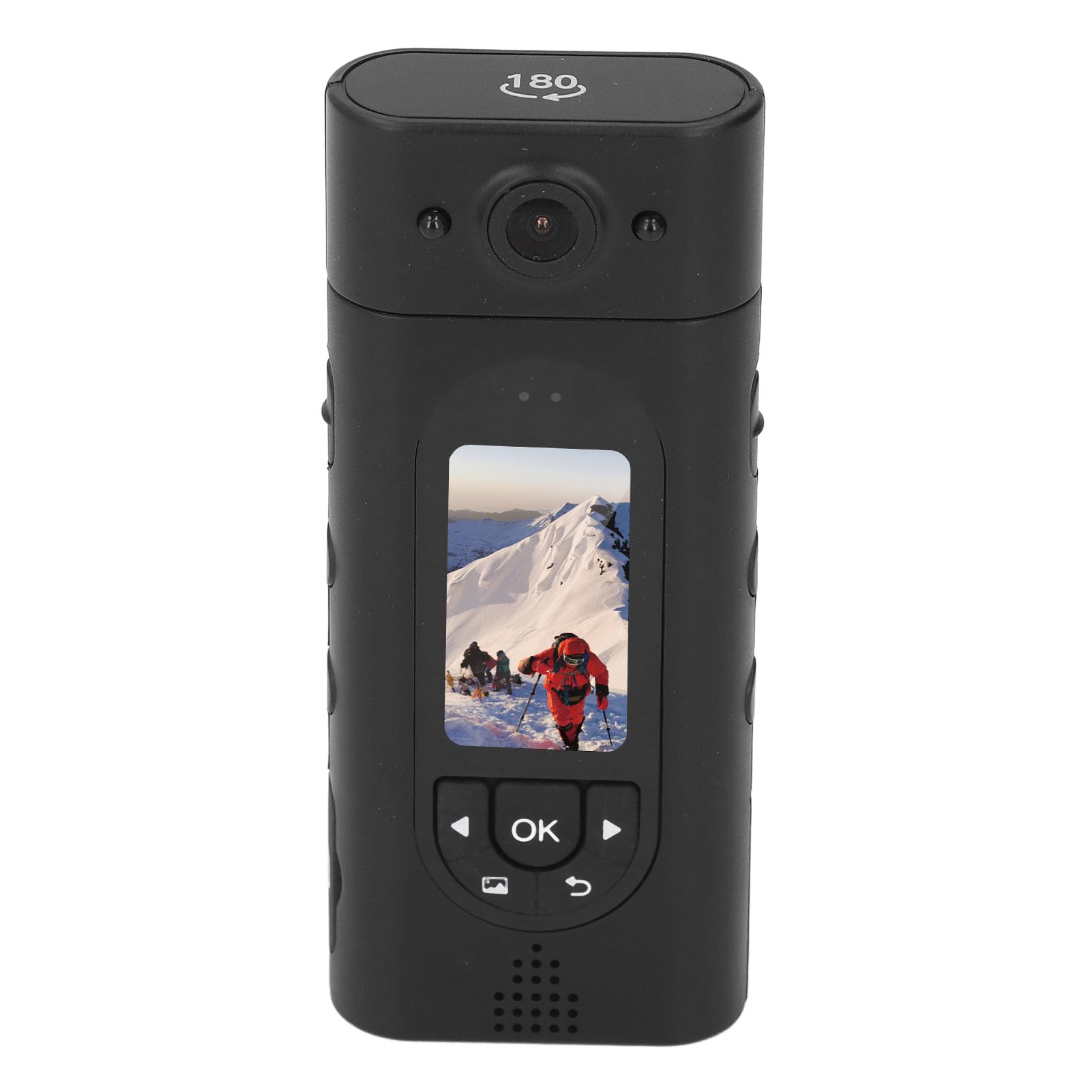 Small Wearable Camera, 1080P Body Worn Video Recorder with 1.47 Inch Color Screen, Wide Angle Back Clip Camera Motion Detection for Outdoor Cycling-image-37